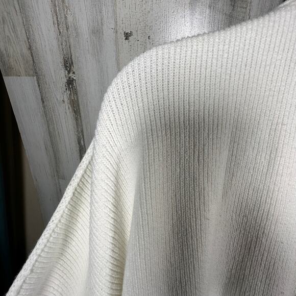 Free People Sweater XL | Ivory Knit | Balloon Sleeves | Oversized Fit | MSRP $98 - Picture 5 of 8